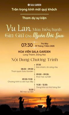 Vu Lan - Mùa Hiếu Hạnh Giữ Gìn Cho Muôn Đời Sau